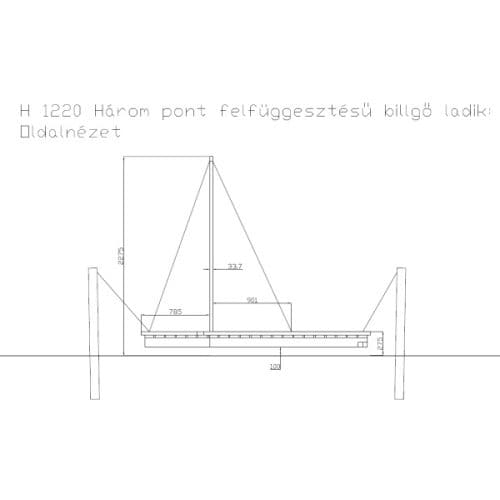 Három pont felfüggesztésű billegő ladik