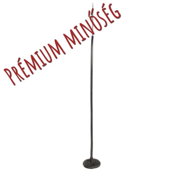 Alumínium betétes kerek prémium tányérhinta – 2,5 m galvanizált lánccal, védőcsővel