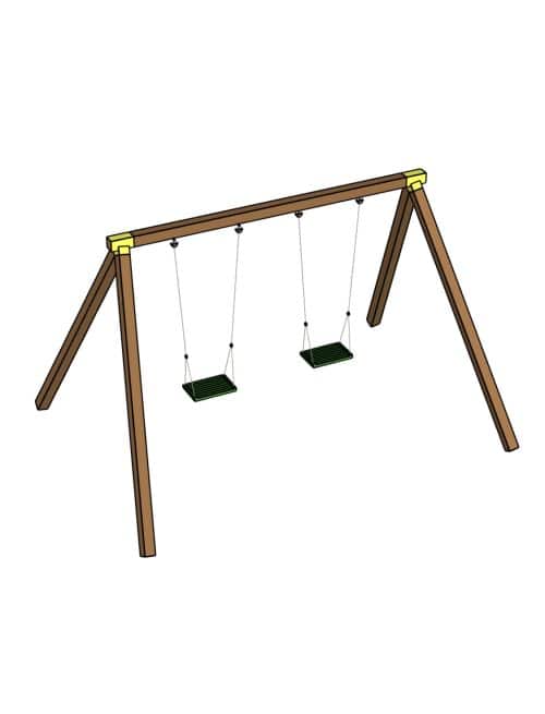 Óvodai (mini) kétüléses lengőhinta